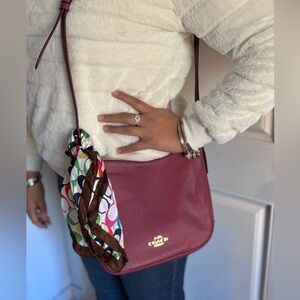Coach Wine Red Crossbody Bag